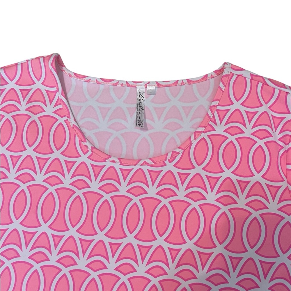 Pink Geometric Pattern Top - Picture 4 of 7